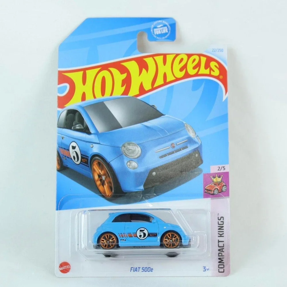 Hot Wheels Blue FIAT 500e Toy Car -‎ NEW